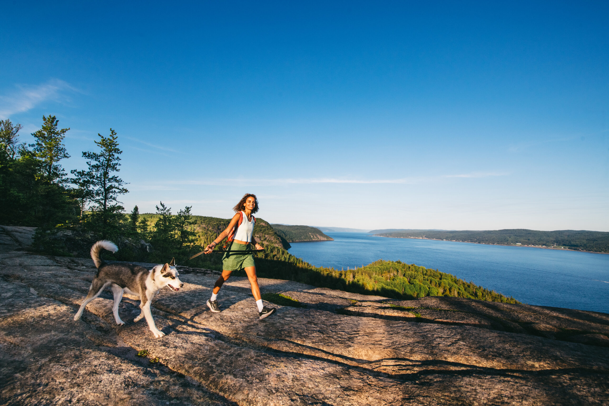 Randonnée au sentier Eucher, Saguenay Fjord, La Baie