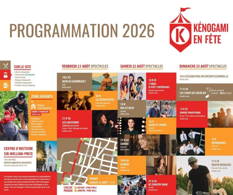 Programmation Kéno 2026 Ok
